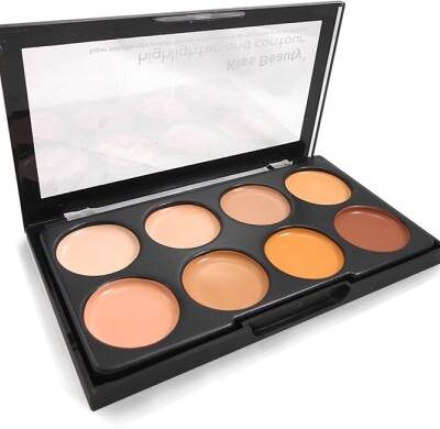 Kiss Beauty Highlighter And Contour Concealer Palette