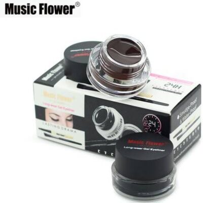 Music Flower Long Wear Gel Eye Liner(Black & Brown)