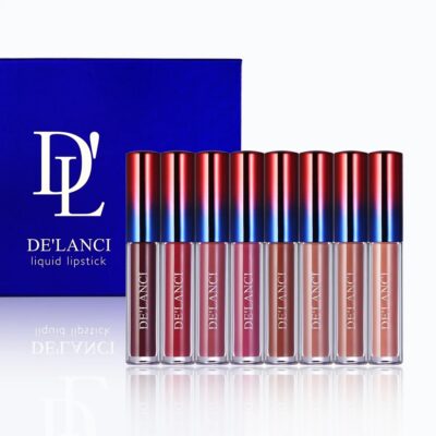 DE’LANCI Matte Liquid Waterproof Lipsticks Set Of 8