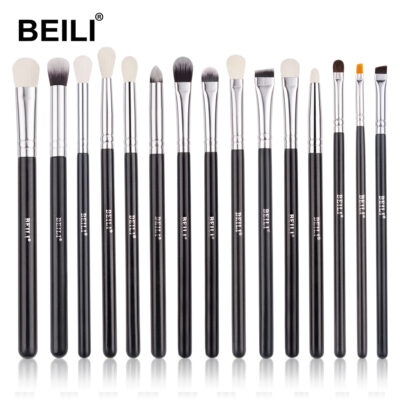 BEILI 15 Pcs Eye Makeup Brushes Set