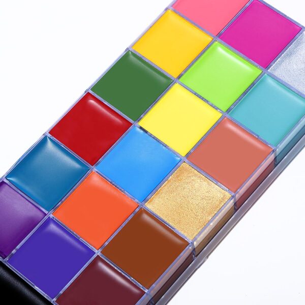 Athena Face Painting Palette, 16 Colors Face Body Paint Oil Safe Waterproof  For Cosplay Costumes