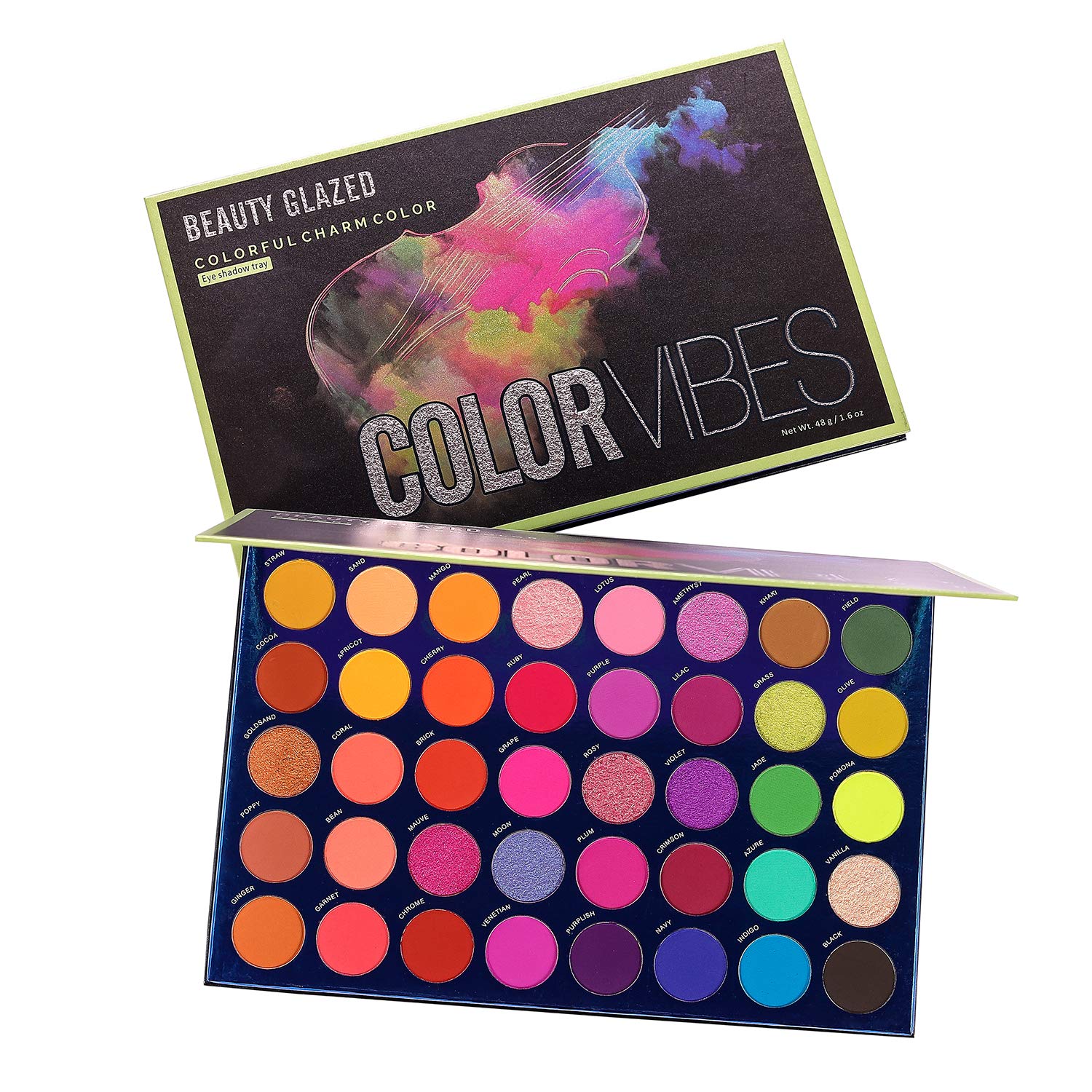 Beauty Glazed 4 In 1 Color Board Palette Beauty Glazed Matte Eyeshadow Palette Glitter Pigment