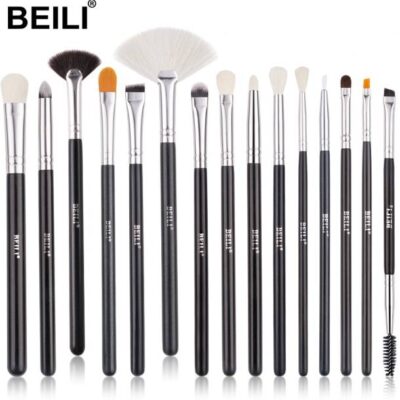 BEILI 15 Pcs Makeup Brushes Set New