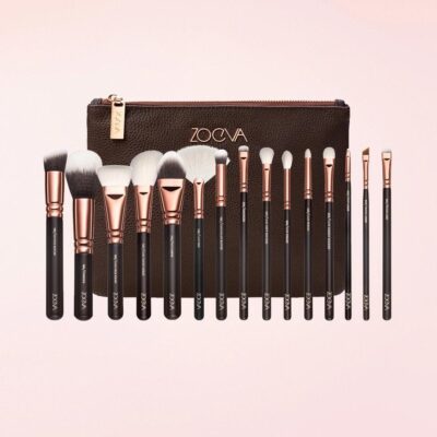 ZOEVA Rose Golden Makeup Brush Set 15 Pcs